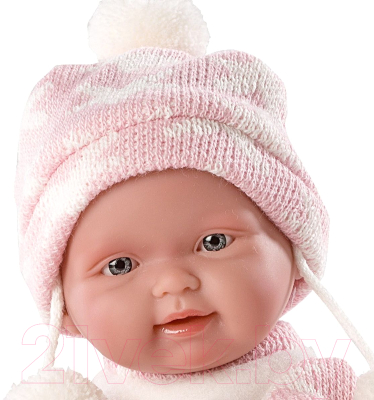 Пупс с аксессуарами Llorens Малышка с розовым одеялом / 26270