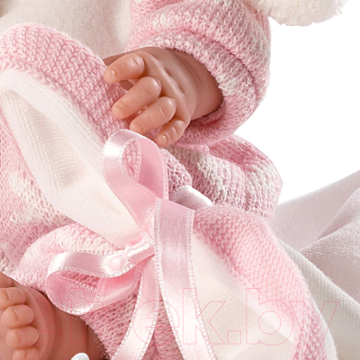 Пупс с аксессуарами Llorens Малышка с розовым одеялом / 26270