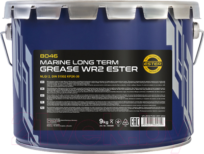 Смазка техническая Mannol WR-2 Marine Long Term Grease / 8046 (9кг)