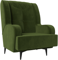 Кресло мягкое Mebelico Неаполь (микровельвет зеленый) - 