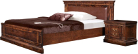 Двуспальная кровать Гомельдрев Ривьера ГМ 5881-03 180x200 (береза/беловежский орех) - 