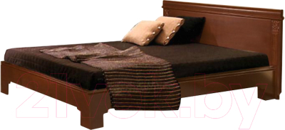 Двуспальная кровать Гомельдрев Престиж ГМ 5981 160x200 (береза/беловежский орех)