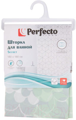 Шторка-занавеска для ванны Perfecto Linea Secret 36-118005 (цветы)