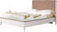 Двуспальная кровать Гомельдрев Тельма ГМ 6581-10 160x200 Дуб (Helena-1/белый/натуральный дуб) - 
