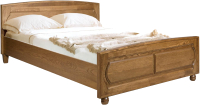 Полуторная кровать Гомельдрев ГМ 8421-01 140x200 Дуб (вар.01/P-43) - 