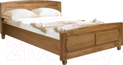 Двуспальная кровать Гомельдрев ГМ 8421 160x200 Дуб (P-43)