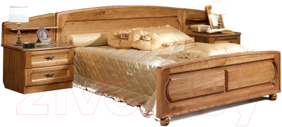 Двуспальная кровать Гомельдрев ГМ 8421 160x200 Дуб (P-43)
