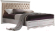 Полуторная кровать Гомельдрев Лолита ГМ 8804-01 140x200 (дуб/альпийский дуб) - 