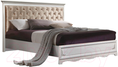 Двуспальная кровать Гомельдрев Лолита ГМ 8804 160x200 Дуб (альпийский дуб)