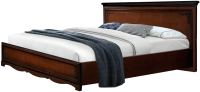 Двуспальная кровать Гомельдрев Лолита ГМ 8804В 160x200 Дуб (махагон) - 