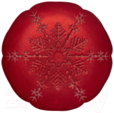 Блюдо Elan Gallery Снежинка серебро / 120802 (красный)