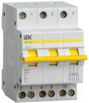 Выключатель-разъединитель IEK ВРТ-63 3Р 25А / MPR10-3-025