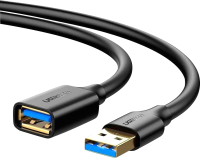 Удлинитель кабеля Ugreen US129 / 30125 (0.5м, черный) - 