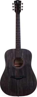 Акустическая гитара Rockdale Aurora D1 BK (полупрозрачный черный)