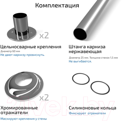 Карниз для душевого поддона Triton Полукруглый 100x100