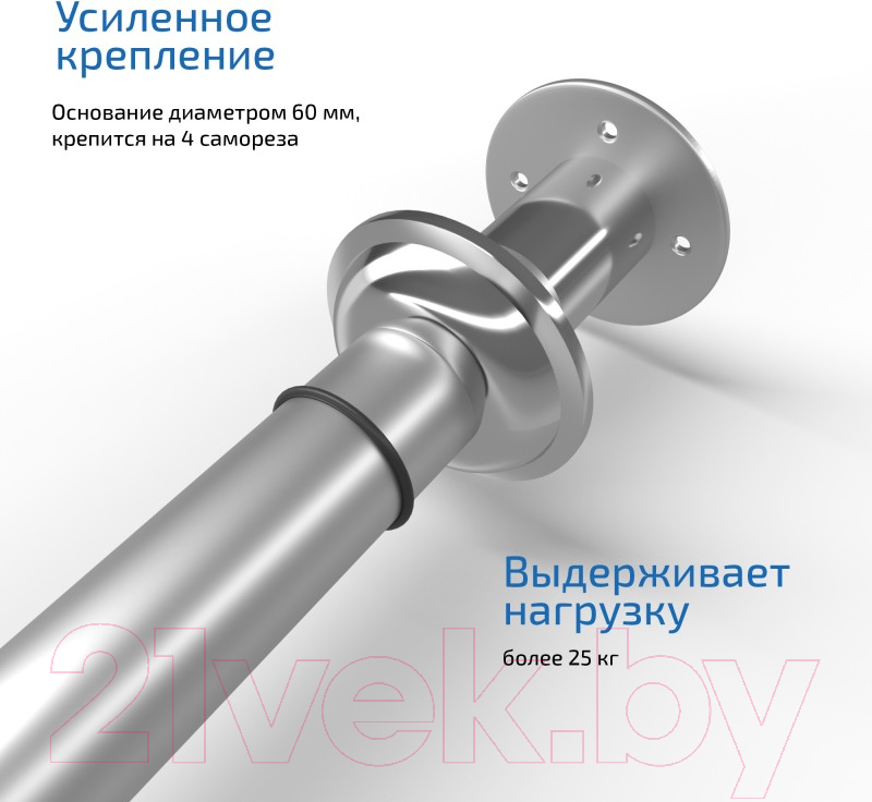 Карниз для душевого поддона Triton Полукруглый 88x88 — фото 3