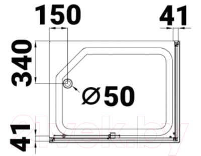 Душевой уголок Triton Фьюжн 120x80 А (белый/полосы)