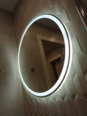 Зеркало Пекам Ring 1 70x70 / Ring1-70x70dp (с подсветкой,сенсором на взмах руки и подогревом)