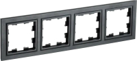 Рамка для выключателя IEK Brite BR-M42-K02 (черный) - 