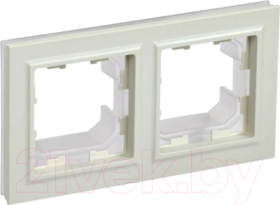 Рамка для выключателей и розеток IEK Brite BR-M22-44-K10 (бежевый)