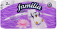 Туалетная бумага FAMILIA Plus белая двухслойная Волшебный цветок (8рул) - 