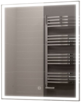 Шкаф с зеркалом для ванной Континент Allure Led 55x80 R (с бесконтактным сенсором и розеткой) - 