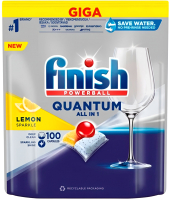 Таблетки для посудомоечных машин Finish Quantum Лимон (100шт) - 