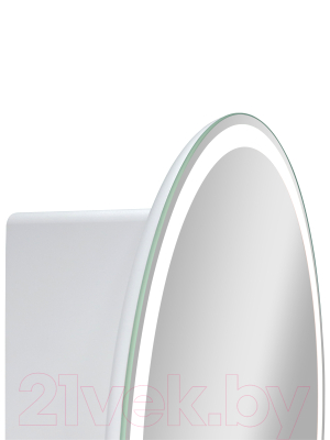 Шкаф с зеркалом для ванной Континент Torneo White Led D 700 (с подсветкой)