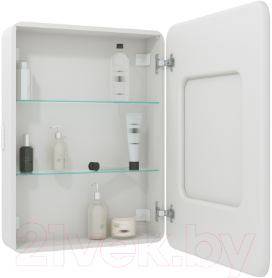Шкаф с зеркалом для ванной Континент Elliott Led 60x80 R (с бесконтактным сенсором и розеткой)