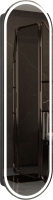 Шкаф с зеркалом для ванной Континент Elmage Black Led 45x160 (с бесконтактным сенсором) - 