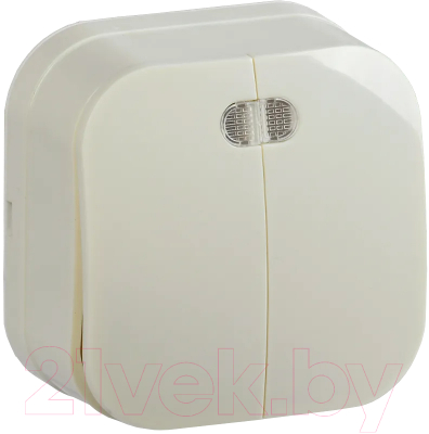 Изображение товара Выключатель IEK Glory EVH21-K33-10 (кремовый)