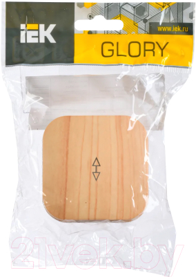 Изображение товара Выключатель IEK Glory EVH12-K34-10 (сосна)