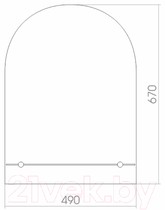 Зеркало Mixline Аркада Люкс 525015