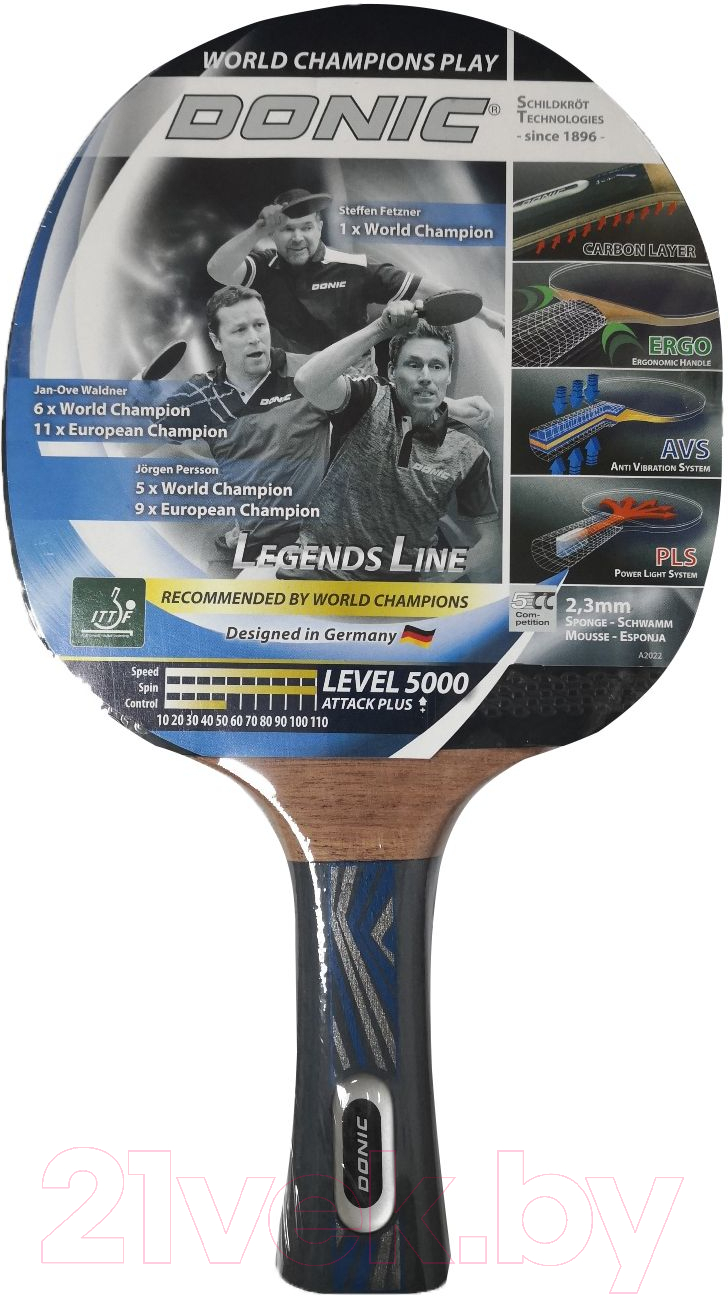 Ракетка для настольного тенниса Donic Schildkrot Legends 5000 / 754439