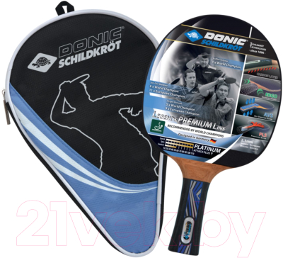 Изображение товара Ракетка для настольного тенниса Donic Schildkrot Legends / 754432 (платина)