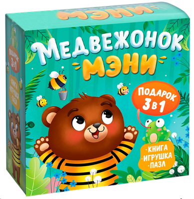

Развивающий игровой набор, Медвежонок Мэни 3 в 1 / 7805599