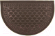 Коврик грязезащитный Kovroff Чешуйки полукруг 60x90 / ПП/04/03/03 (коричневый) - 