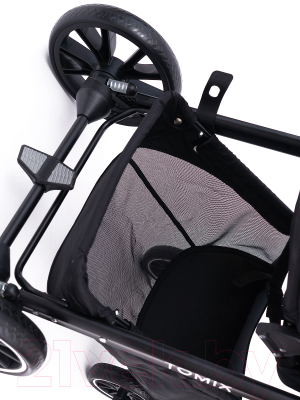 Детская универсальная коляска Tomix Aura 2 в 1 / BS-077 (черный)