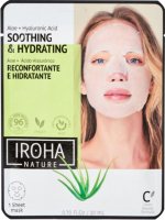 Маска для лица тканевая Iroha Nature Aloe + Hyaluronic Acid Soothing & Hydrating - 