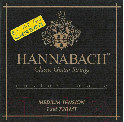 Струны для классической гитары Hannabach 728MTC