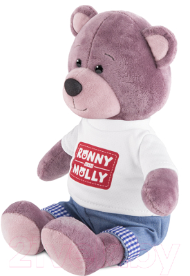 Мягкая игрушка Ronny & Molly Мишка Ронни в футболке с логотипом / RM-R004-21