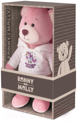Мягкая игрушка Ronny & Molly Мишка Молли в худи единорога и юбке-сетке / RM-M011-21