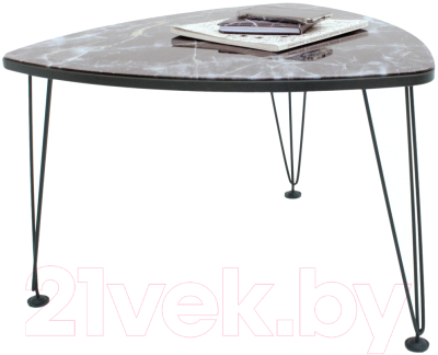 Журнальный столик Мебелик Оникс 1 (венге/Luminar 160)