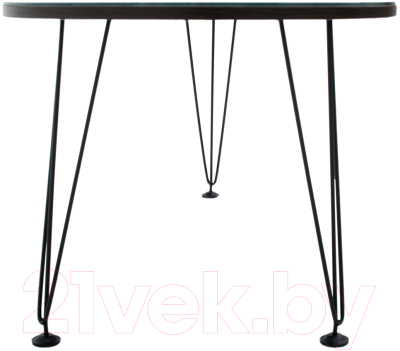 Журнальный столик Мебелик Оникс 2 (черный/Luminar 195)