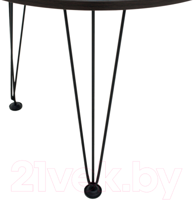 Журнальный столик Мебелик Оникс 2 (черный/Luminar 195)