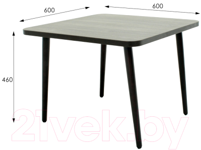 Журнальный столик Мебелик Оникс 3 (венге/дуб стайлинг)