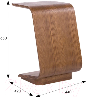 Приставной столик Мебелик Неро 3 (дуб натуральный)