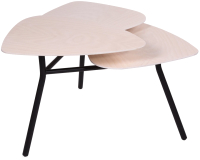 Журнальный столик Мебелик Флорэ (ясень белый) - 