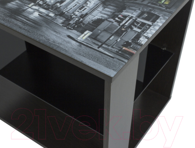 Журнальный столик Мебелик BeautyStyle 5 (венге/Luminar 129)