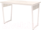 Письменный стол Millwood Лофт Чикаго Р-1 110x65 (дуб белый Craft/металл белый) - 